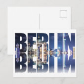 Berliner Text-Souvenir Postkarte (Vorne/Hinten)