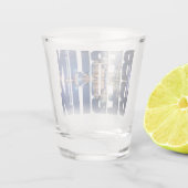 Berliner Text-Souvenir Schnapsglas (Rückseite)