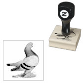 Berliner Tumbler Pigeon Blue Bar Gummistempel (Stempel)