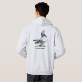Berliner Tumbler Pigeon Blue Bar Hoodie (Schwarz voll)