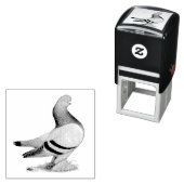 Berliner Tumbler Pigeon Blue Bar Permastempel (Beispiel)