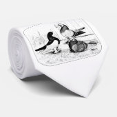 Berliner Tumbler Pigeon Trio 1980 Krawatte (Gerollt)