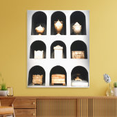 Berliner Vasen Leinwanddruck (Insitu (Wohnzimmer))