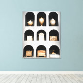 Berliner Vasen Leinwanddruck (Insitu (Holzboden))