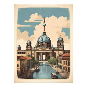 Berliner Vintage-Plakat Fotodruck