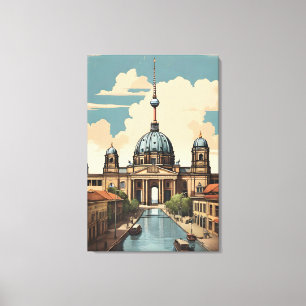 Berliner Vintage-Plakat Leinwanddruck