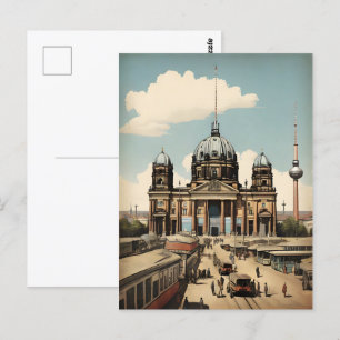 Berliner Vintage-Plakat Postkarte