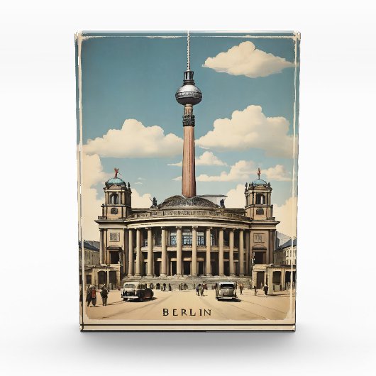 Berliner Vintage-Poster Fotoblock (Vorderseite)