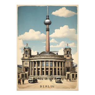 Berliner Vintage-Poster Fotodruck
