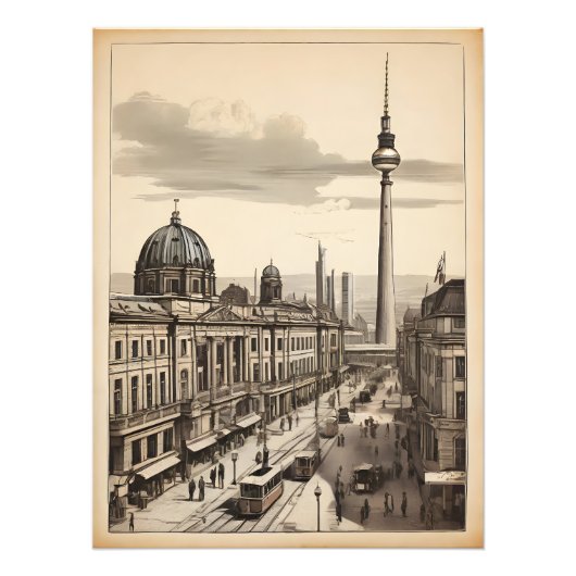 Berliner Vintage-Poster Fotodruck (Vorne)