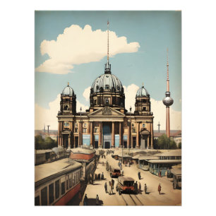 Berliner Vintage-Poster Fotodruck