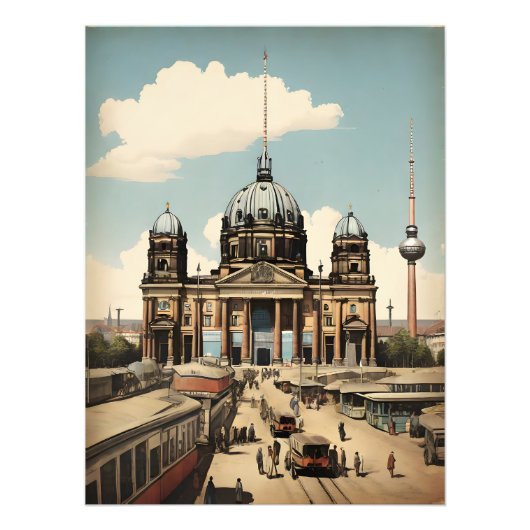 Berliner Vintage-Poster Fotodruck (Vorne)