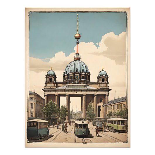 Berliner Vintage-Poster Fotodruck (Vorne)