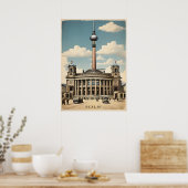 Berliner Vintage-Poster Poster (Küche)