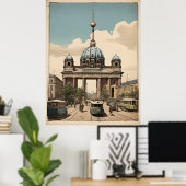Berliner Vintage-Poster Poster (Heimbüro)