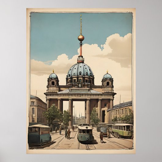 Berliner Vintage-Poster Poster (Vorne)