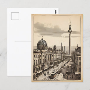 Berliner Vintage-Poster Postkarte