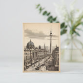 Berliner Vintage-Poster Postkarte (Stehend Vorderseite)