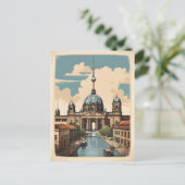 Berliner Vintage-Poster Postkarte (Stehend Vorderseite)