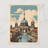 Berliner Vintage-Poster Postkarte (Vorderseite)