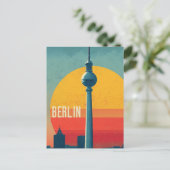 Berliner Vintage Postkarte (Stehend Vorderseite)