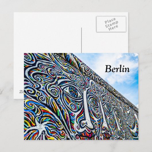 Berliner Wall Postkarte (Vorne/Hinten)