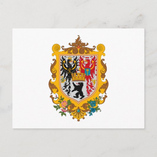 Berliner Wappen (1871) Postkarte (Vorderseite)