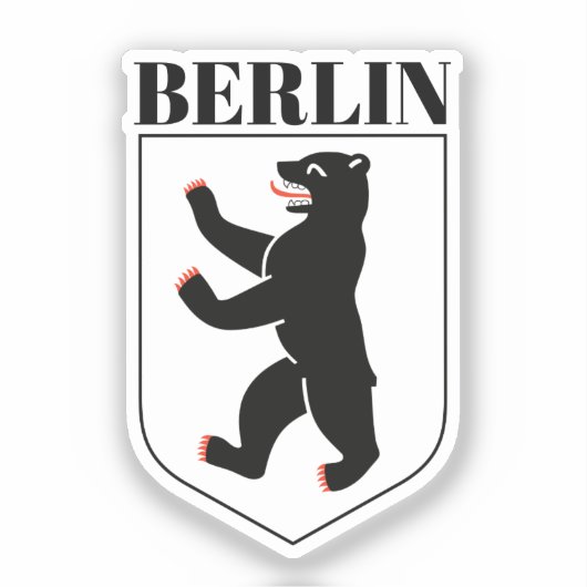Berliner Wappen Aufkleber (Vorderseite)