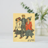 Berliner - Zille - Vintages Motiv Postkarte (Stehend Vorderseite)