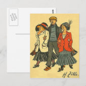 Berliner - Zille - Vintages Motiv Postkarte (Vorne/Hinten)