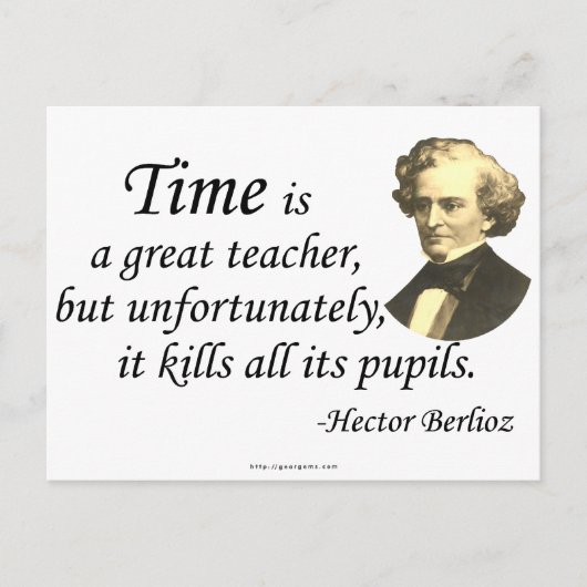 Berlioz über Zeit Postkarte (Vorderseite)