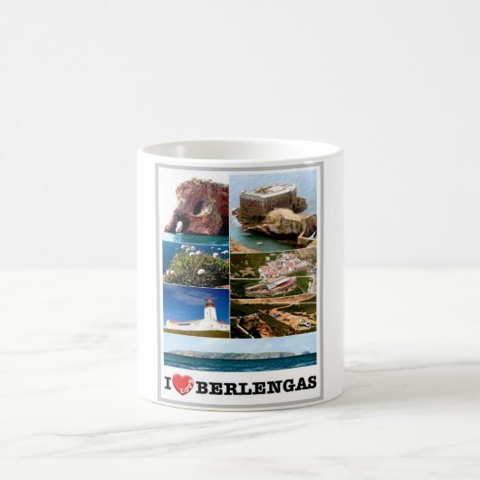 Berlonas - I Liebe - Portugal - Kaffeetasse (Mittel)