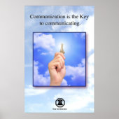 Berm-Tech Communicating ist der Schlüssel Poster (Vorne)