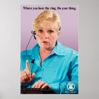 Berm-Tech, wo Sie den Ring hören. Poster