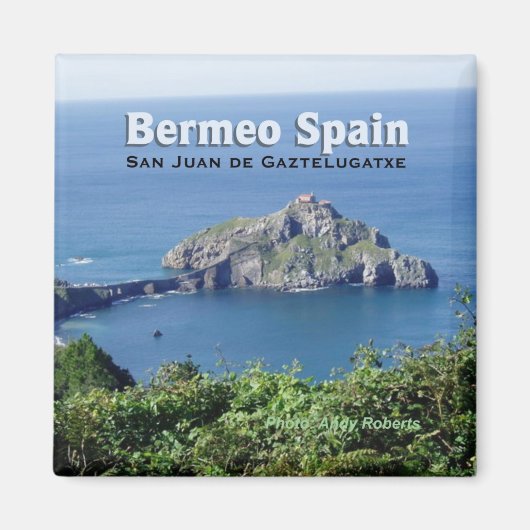 Bermeo Spain Gaztelugatxe Travel Souvenir Magnet (Vorne)