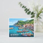 Bermeo Spanien Postkarte (Stehend Vorderseite)