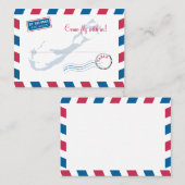 Bermuda Air Mail Escort/Sitzkarte Hochzeit Platzkarte (Vorne/Hinten)