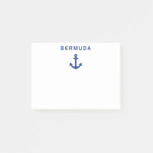 Bermuda Alter Anker für das Segeln mit hellen Farb Post-it Klebezettel
