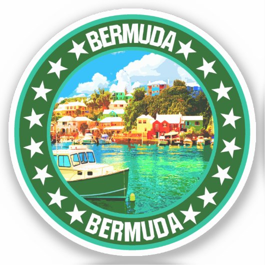 Bermuda Aufkleber (Vorderseite)