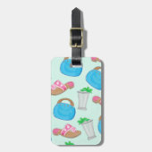 Bermuda Bag Sandals Minze Julep Preppy Gepäckanhänger (Vorderseite vertikal)