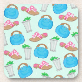 Bermuda Bag Sandals Minze Julep Preppy Getränkeuntersetzer