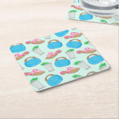 Bermuda Bag Sandals Minze Julep Preppy Rechteckiger Pappuntersetzer (angewinkelt)