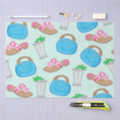 Bermuda Bag Sandals Minze Julep Preppy Seidenpapier (Handwerk)