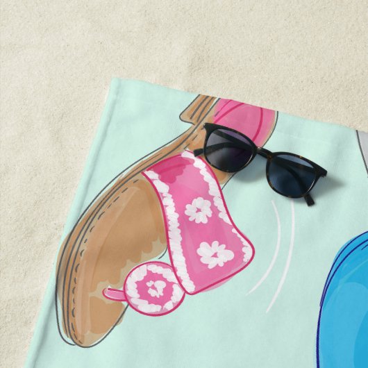 Bermuda Bag Sandals Minze Julep Preppy Strandtuch (Beispiel)