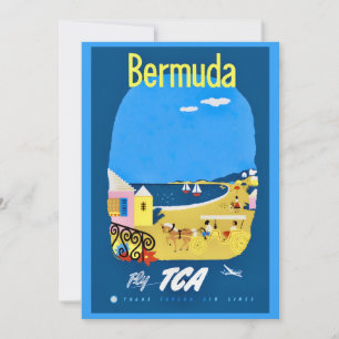 Bermuda Beach 5x7 große Postkarte