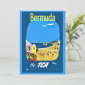 Bermuda Beach 5x7 große Postkarte (Stehend Vorderseite)