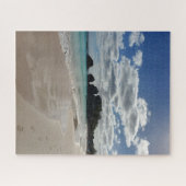 Bermuda Beach Footprints Türkischer Ozean Puzzle (Horizontal)