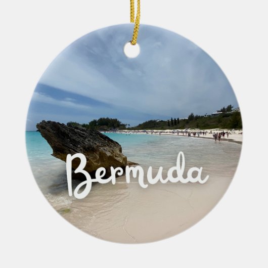 Bermuda Beach Keramik Ornament (Vorne)