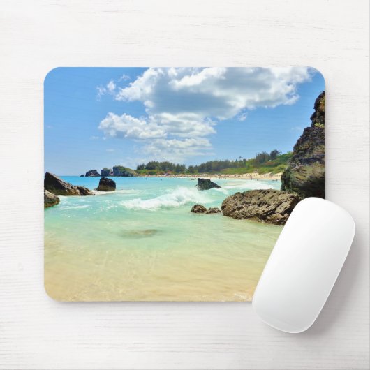 Bermuda Beach, Küstenart Foto, Seeseite, Mousepad (Mit Mouse)
