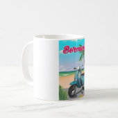 Bermuda Beach Scooter Reiseplakat Kaffeetasse (Vorderseite Links)